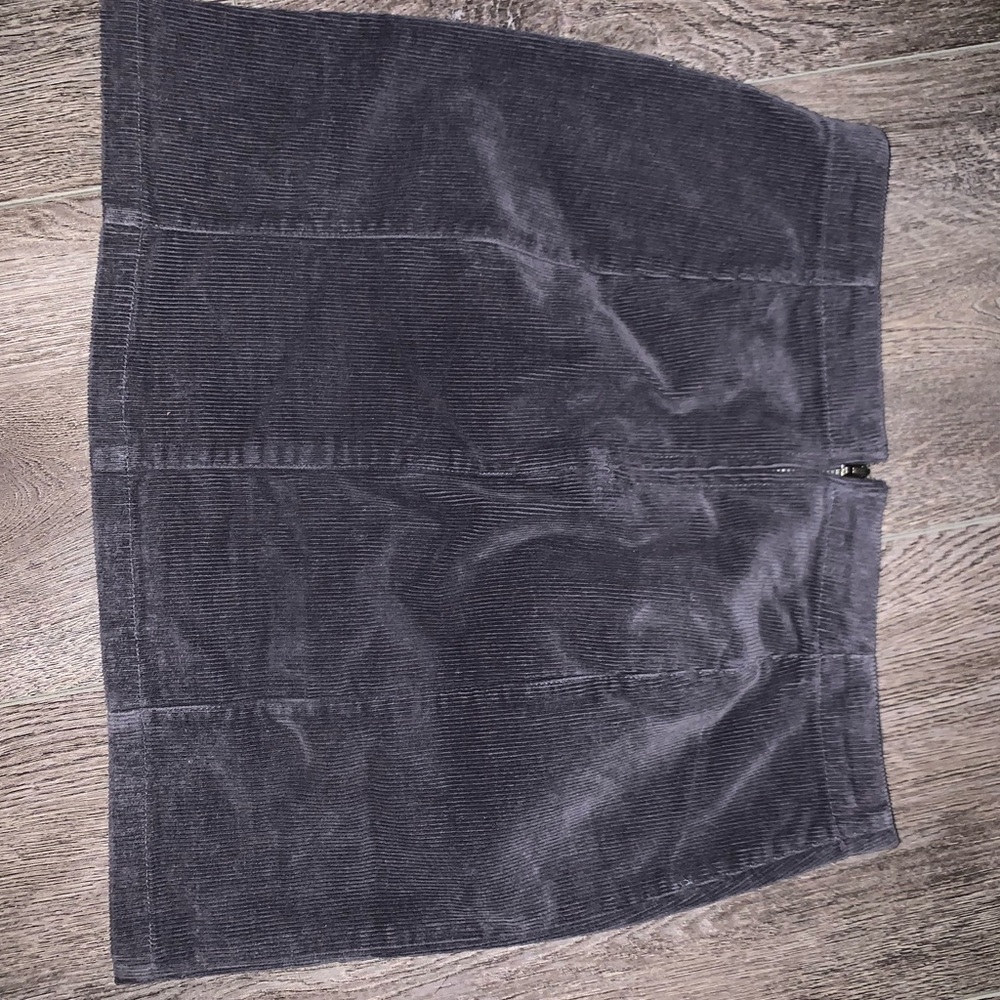 Corduroy grey skirt